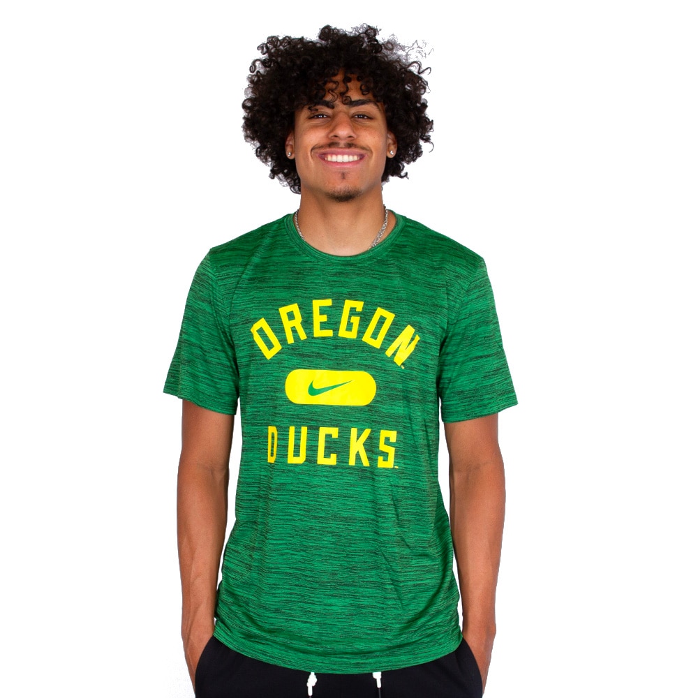 Arched Oregon, Nike, Green, Crew Neck, Performance/Dri-FIT, Men, Velocity, Swoosh, T-Shirt, 813490